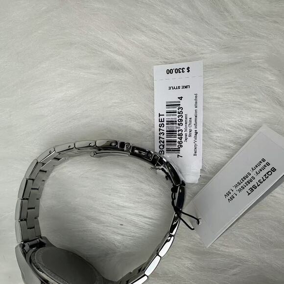 Fossil White Dial His and Hers Multifunction Two-Tone Steel Watch Set BQ2737SET - Picture 4 of 5